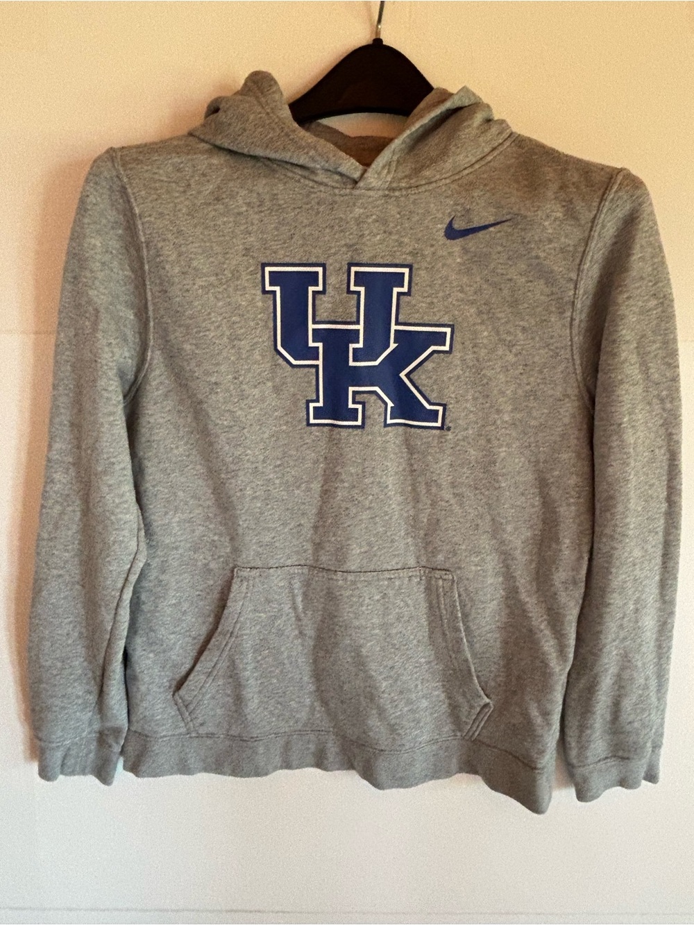 Nike Kentucky Wildcats Youth Pullover Hoodie Sweatshirt Gray, Size XL
